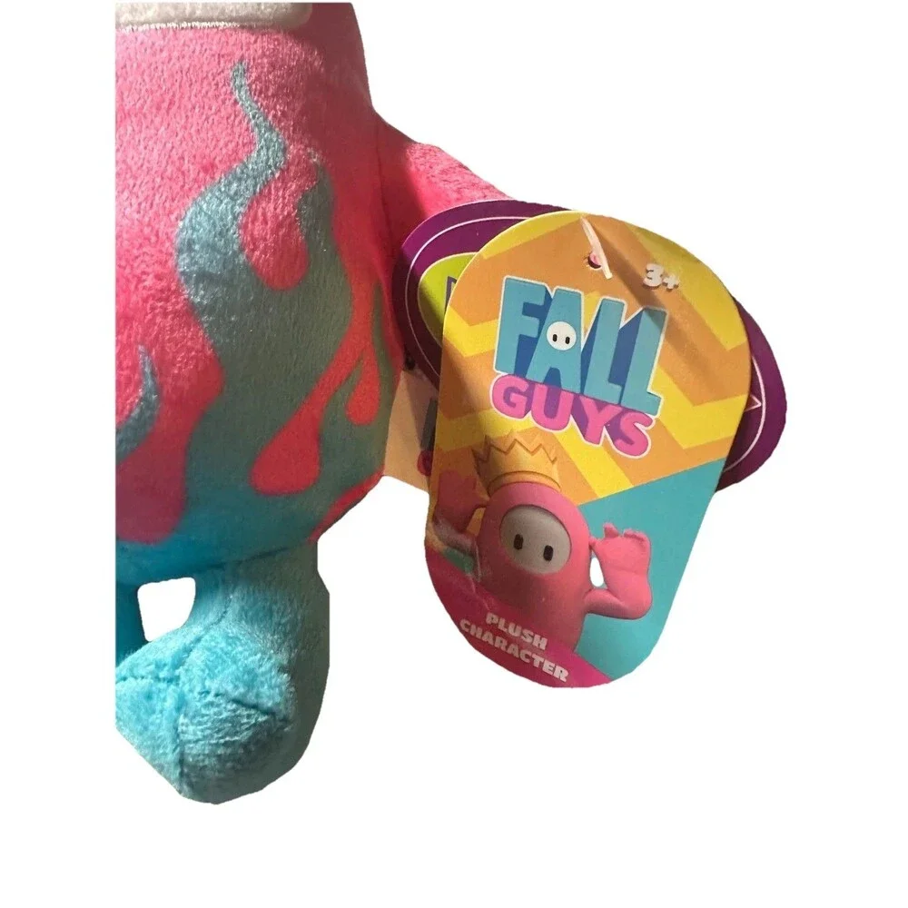Fall Guys- Hotrod Flames Bublegum Soft Plush Toy‎ 8-Inch NEW!